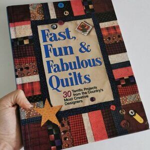 1996 Fast Fun Fabulous Quilts Book by Suzanne Nelson, Stitching Quilter Applique